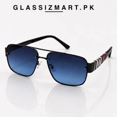 Burberry – 8548 - 62 – Blue – Metal – Sunglasses – Unisex