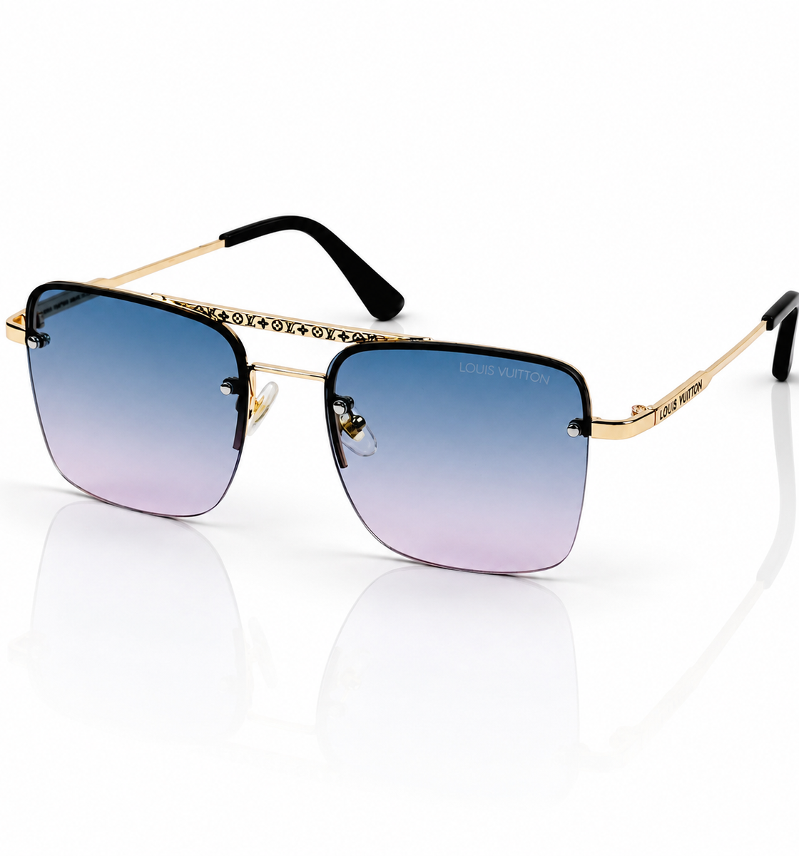 Louis Vuitton – 8528 - 56 – Golden Multi - Metal - Sunglasses – Unisex
