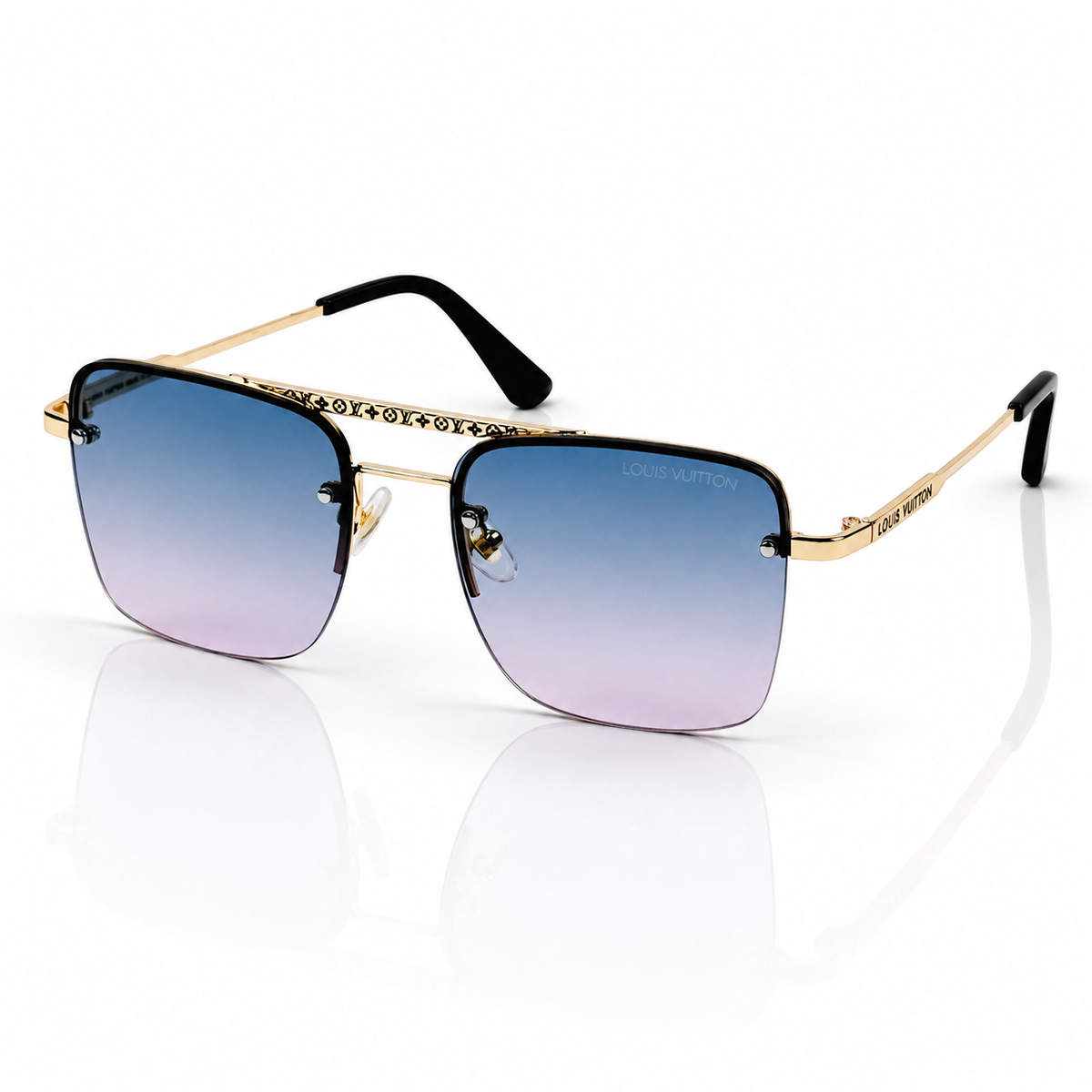 Louis Vuitton – 8528 - 56 – Golden Multi - Metal - Sunglasses – Unisex
