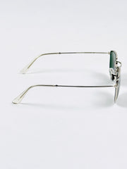 Rayban – 3958 – 50 – Silver Green – Metal – Sunglasses – Unisex