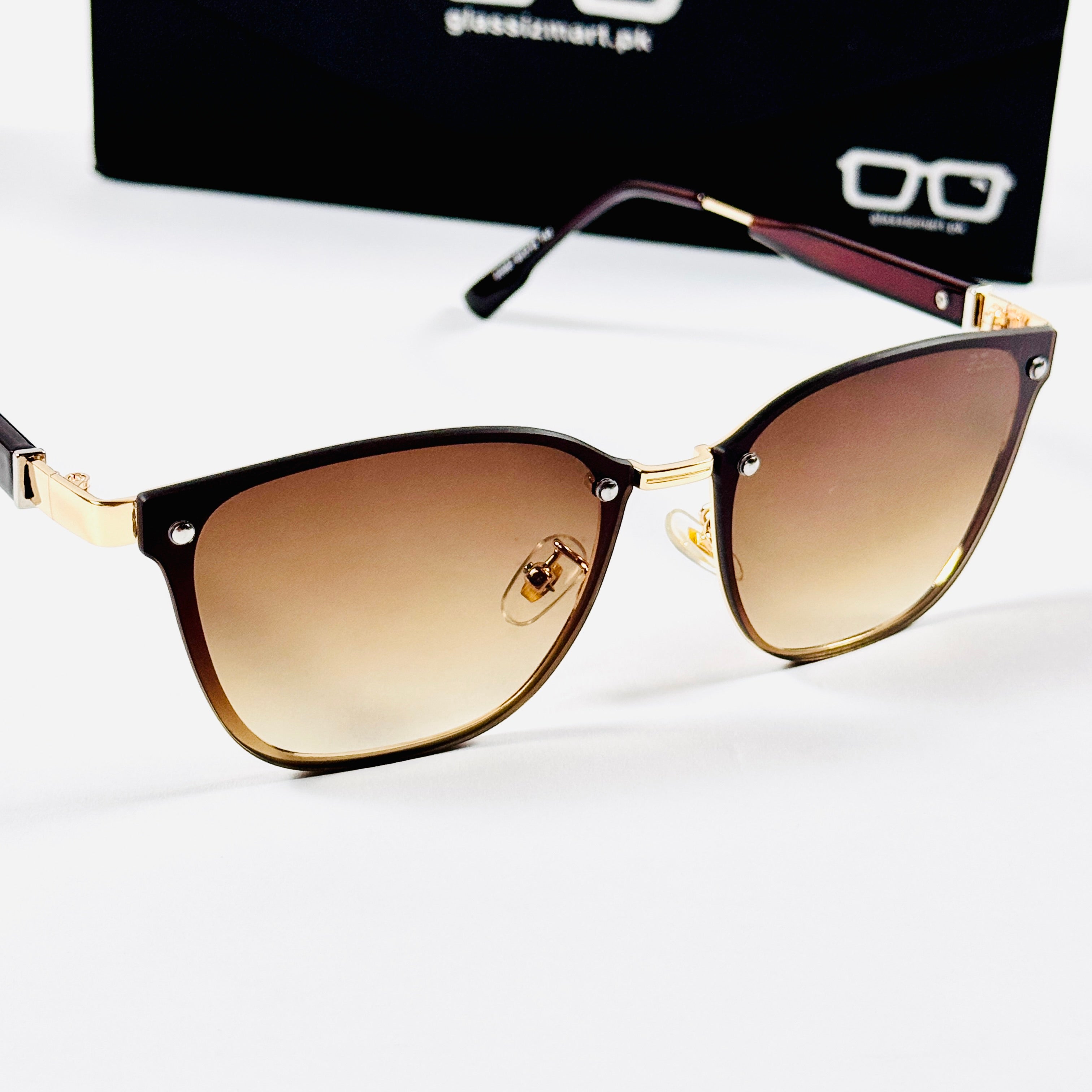 Prada – 22082 – 60 – Golden Brown Gradient – Metal – Sunglasses – Ladies