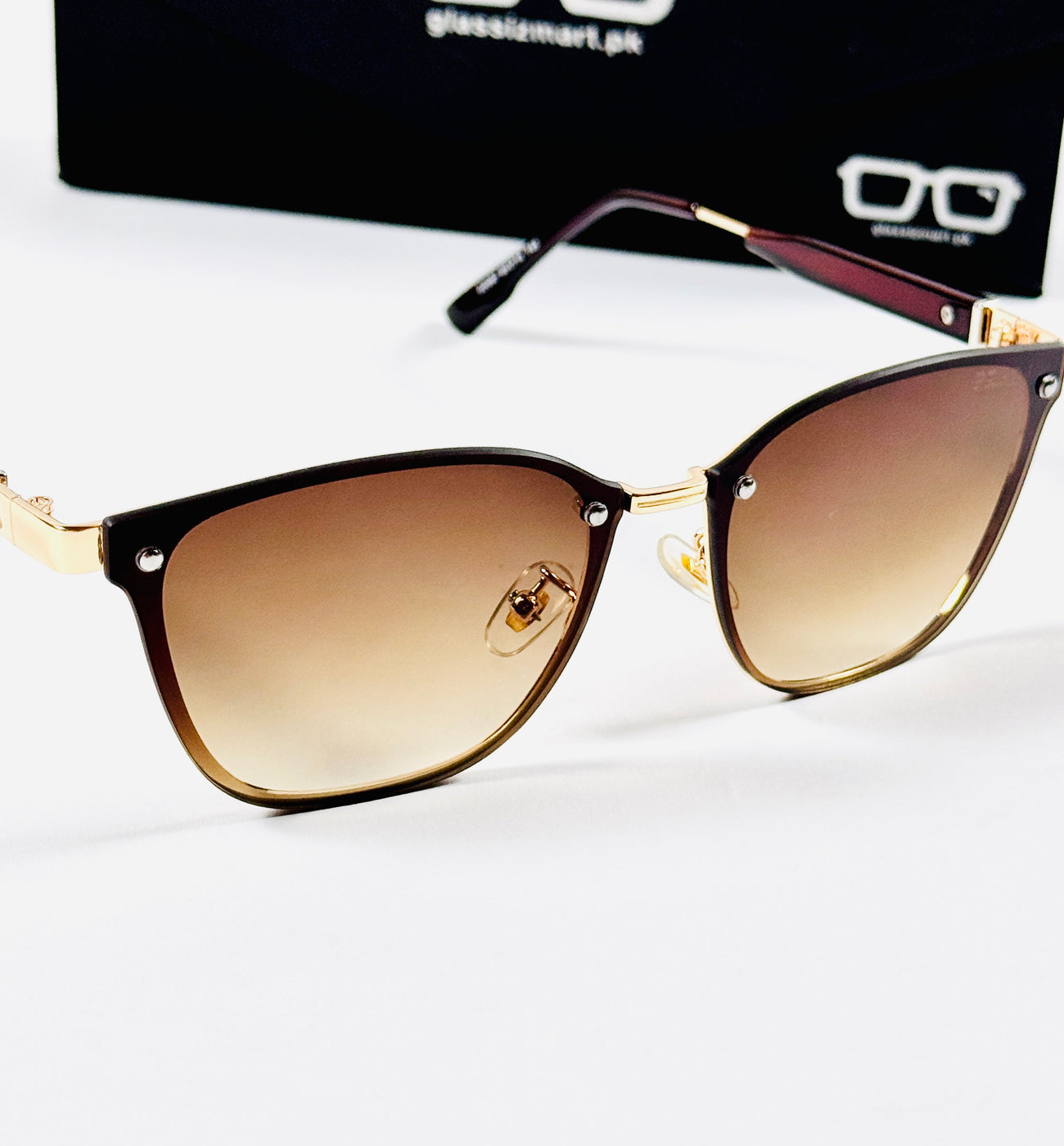 Prada – 22082 – 60 – Golden Brown Gradient – Metal – Sunglasses – Ladies