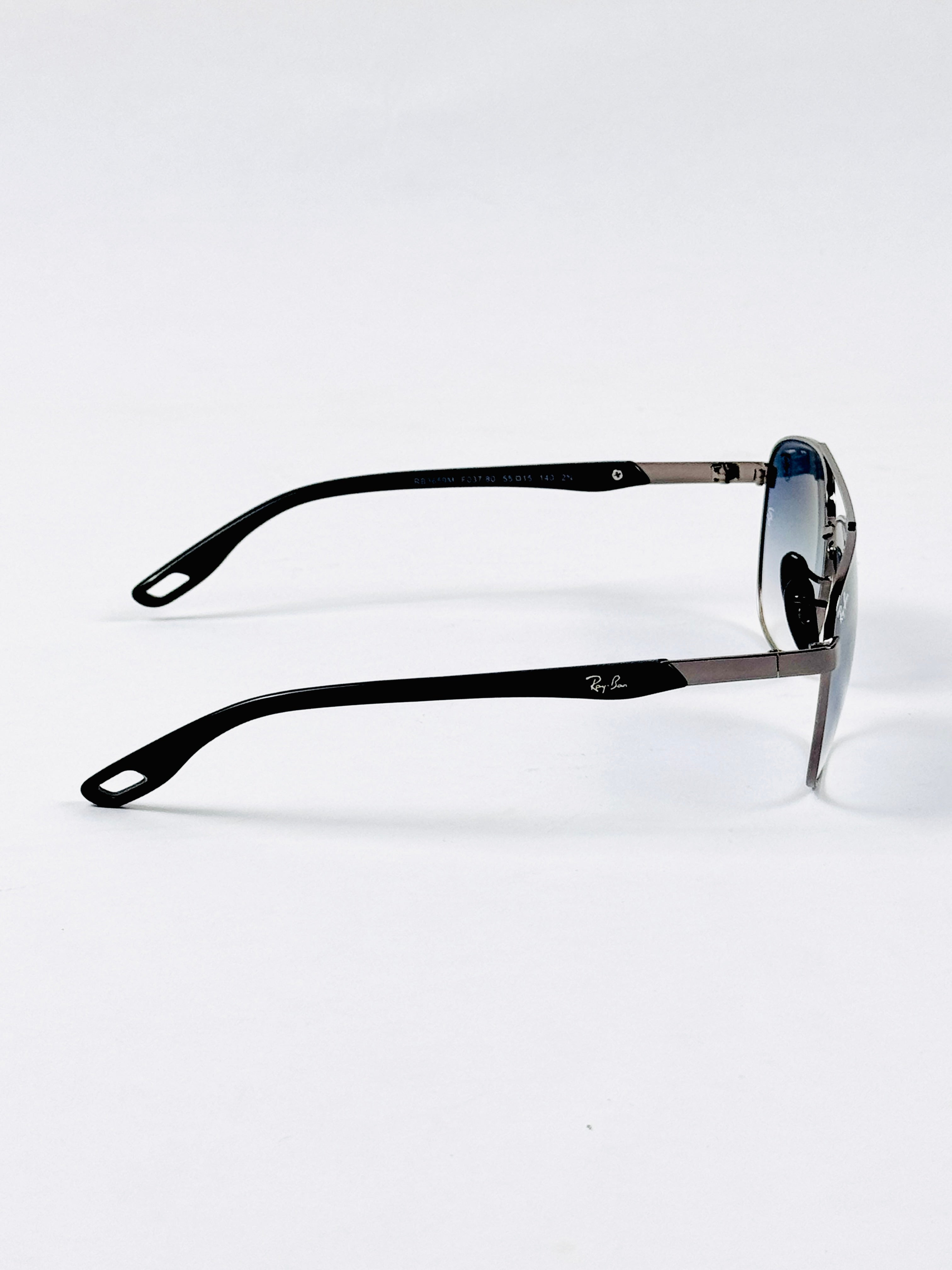 RayBan – 3659 – 55 – Grey Blue –  Metal - Sunglasses – Unisex - Premium