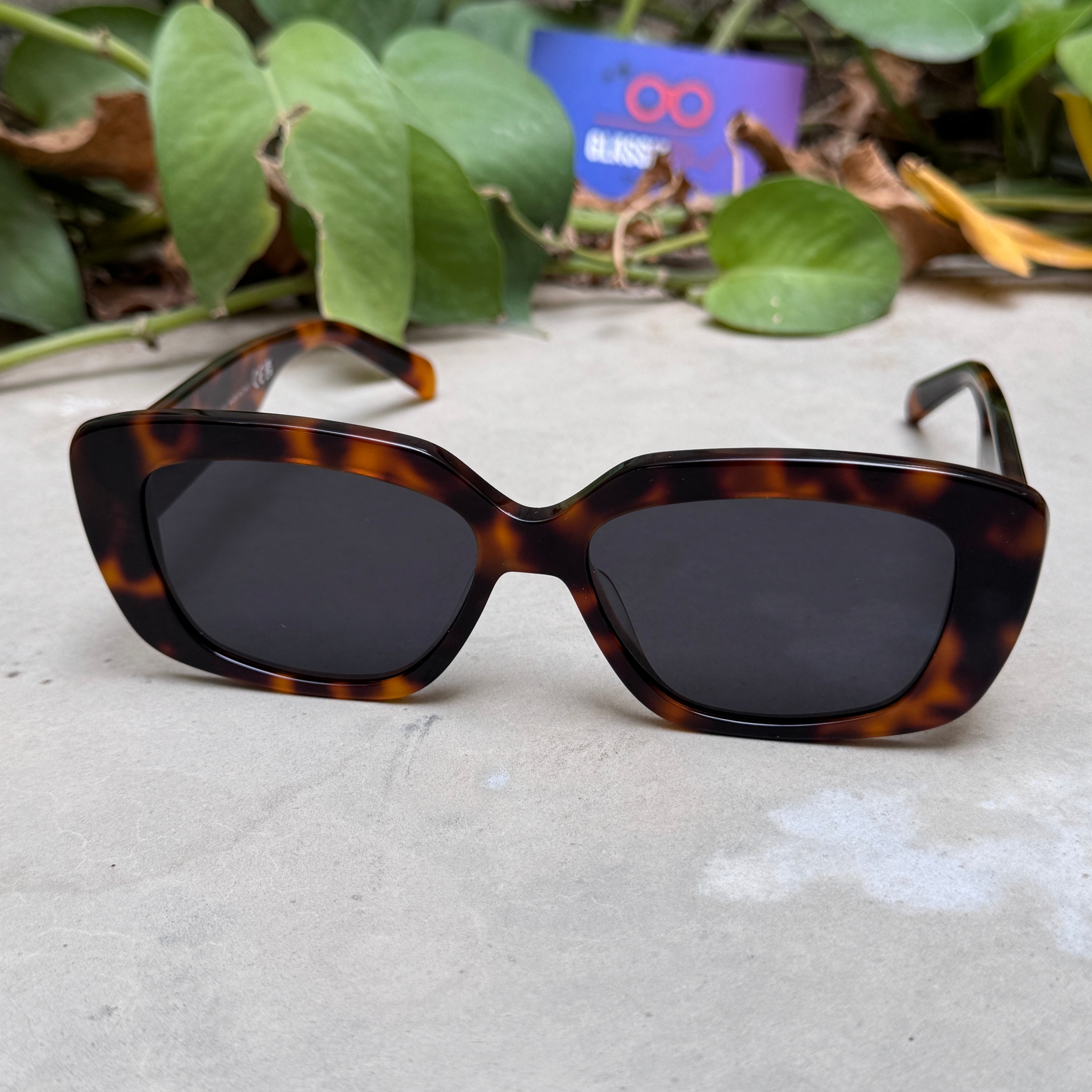Celine – 40216 - 56 – Tortoise Black – Acetate - Sunglasses – Ladies - Premium