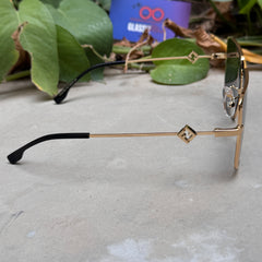 Fendi  – 4014 - 59 – Golden Black – Metal - Sunglasses – Ladies - Premium