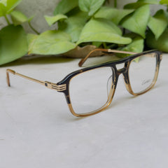 Cartier - 0370 – 54 – Tortoise Yellow –  Acetate - Metal - Optics – Unisex - Premium