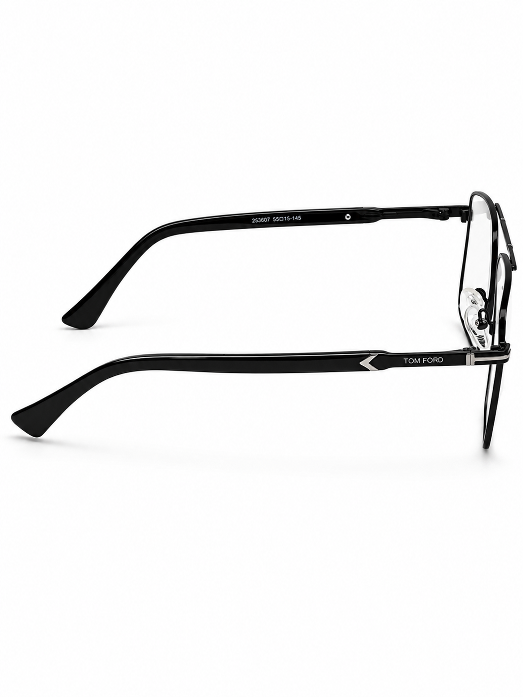 Tom Ford – 253607 – 55 - Silver Black – Metal – Optics - Unisex