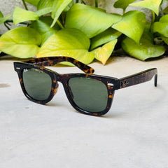 RayBan – 2140 – 54 – Tortoise Green –  Acetate- Sunglasses – Unisex - Premium