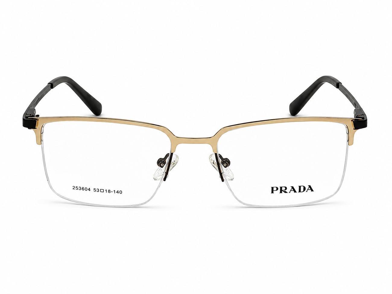 Prada – 253604 – 53 - Golden Black – Metal – Optics - Unisex