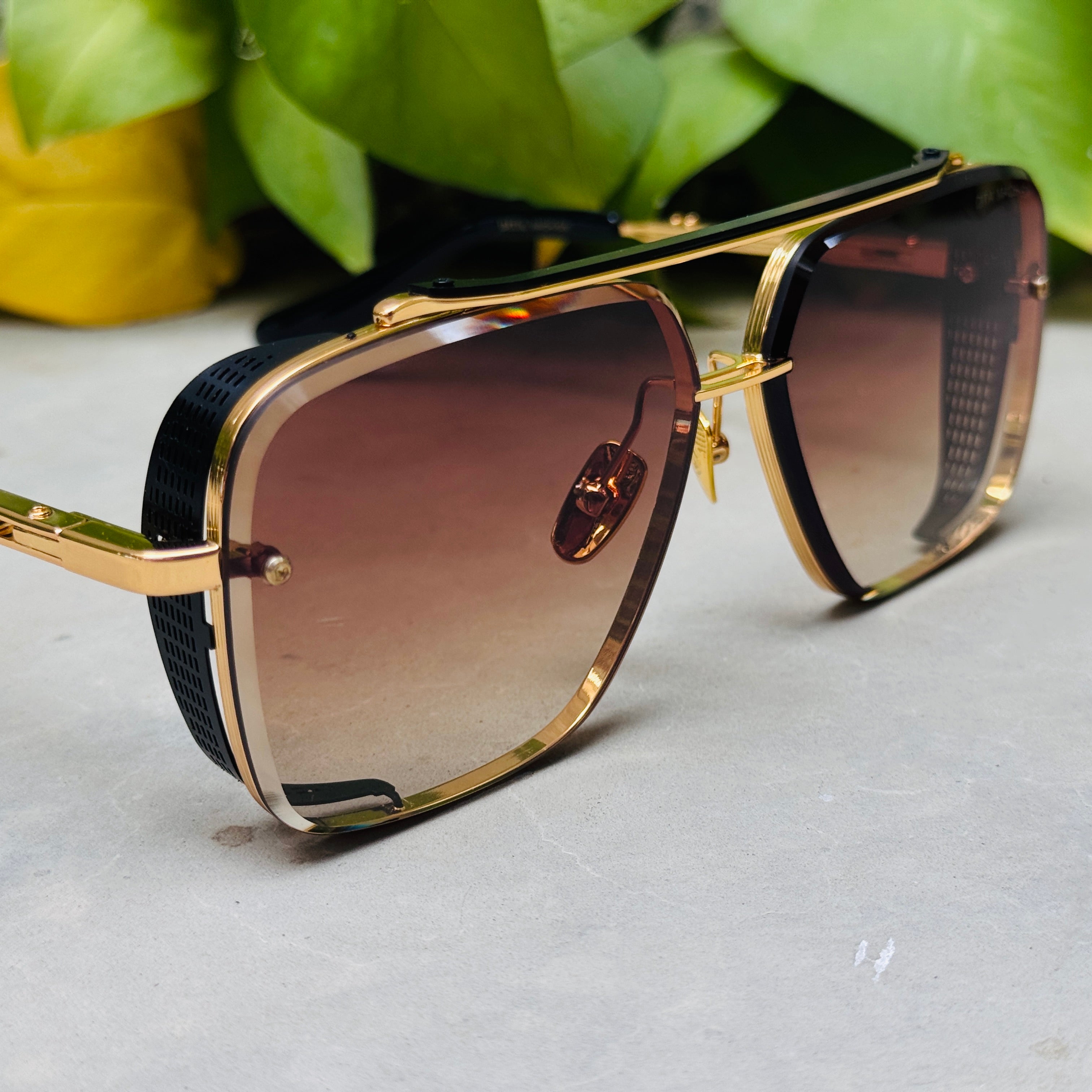 Dita – Mach 6 - 64 –  Golden Brown - Metal - Sunglasses – Unisex - Premium