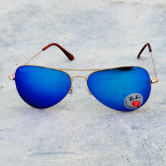 Rayban – 3513 – 58 – Golden Mercury – Metal – Sunglasses – Unisex
