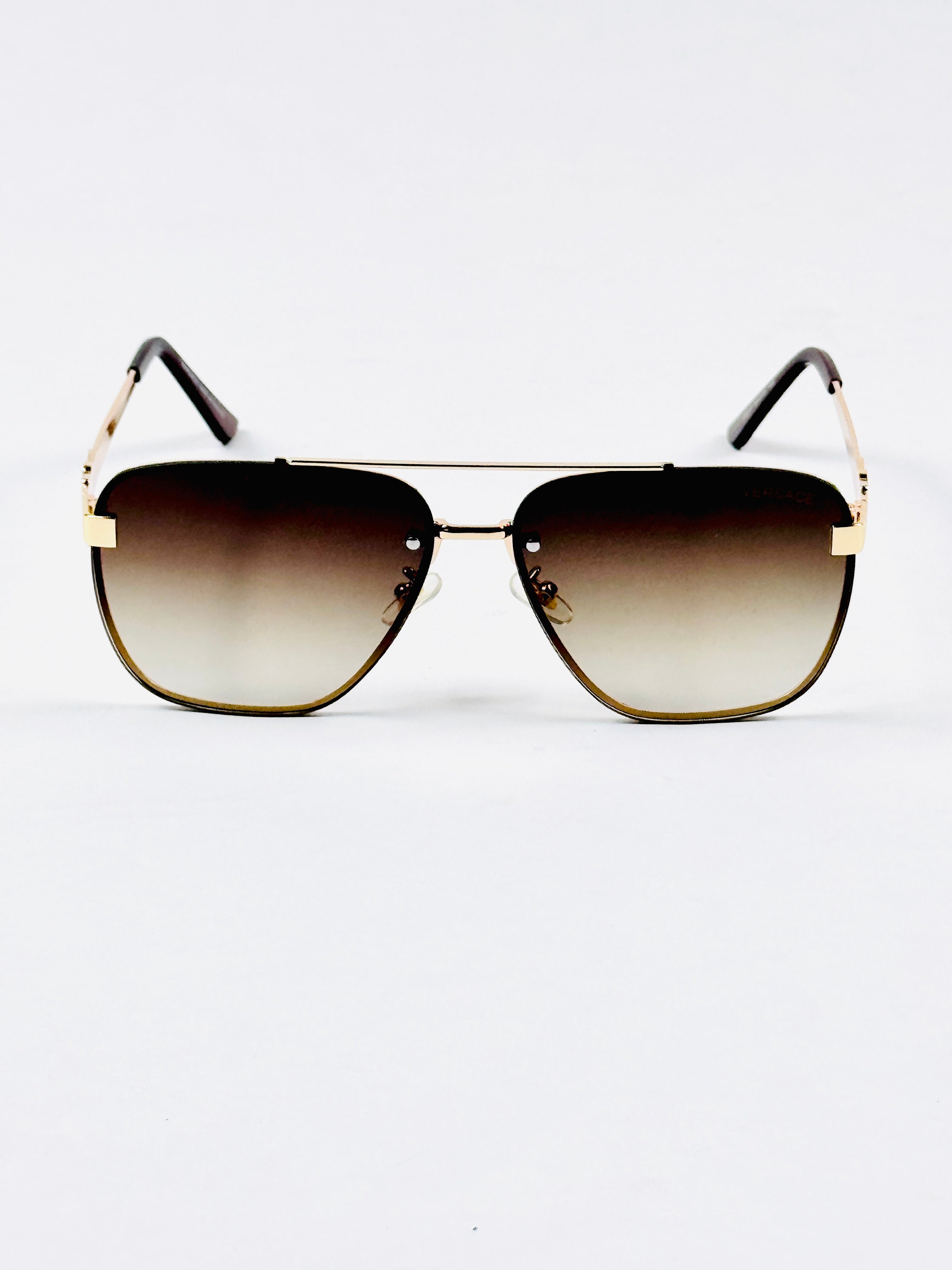 Versace – 22211 – 60 – Golden Brown Gradient – Metal – Sunglasses – Unisex