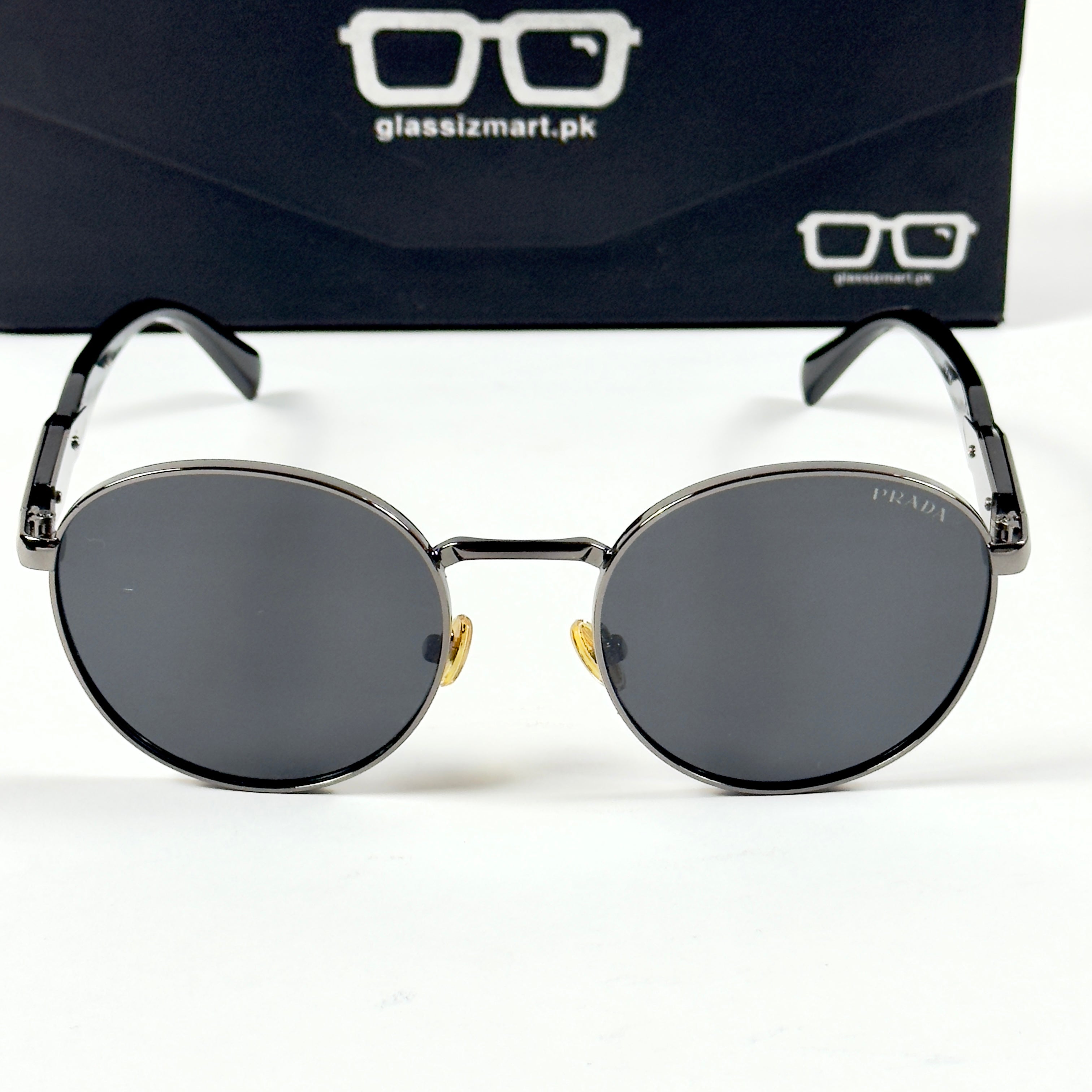 Prada – 56ZS – 54 – Grey Black – Metal – Sunglasses – Unisex