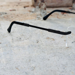 Cartier – 667 – 52 – Black –  Metal - Optics – Rimless - Unisex