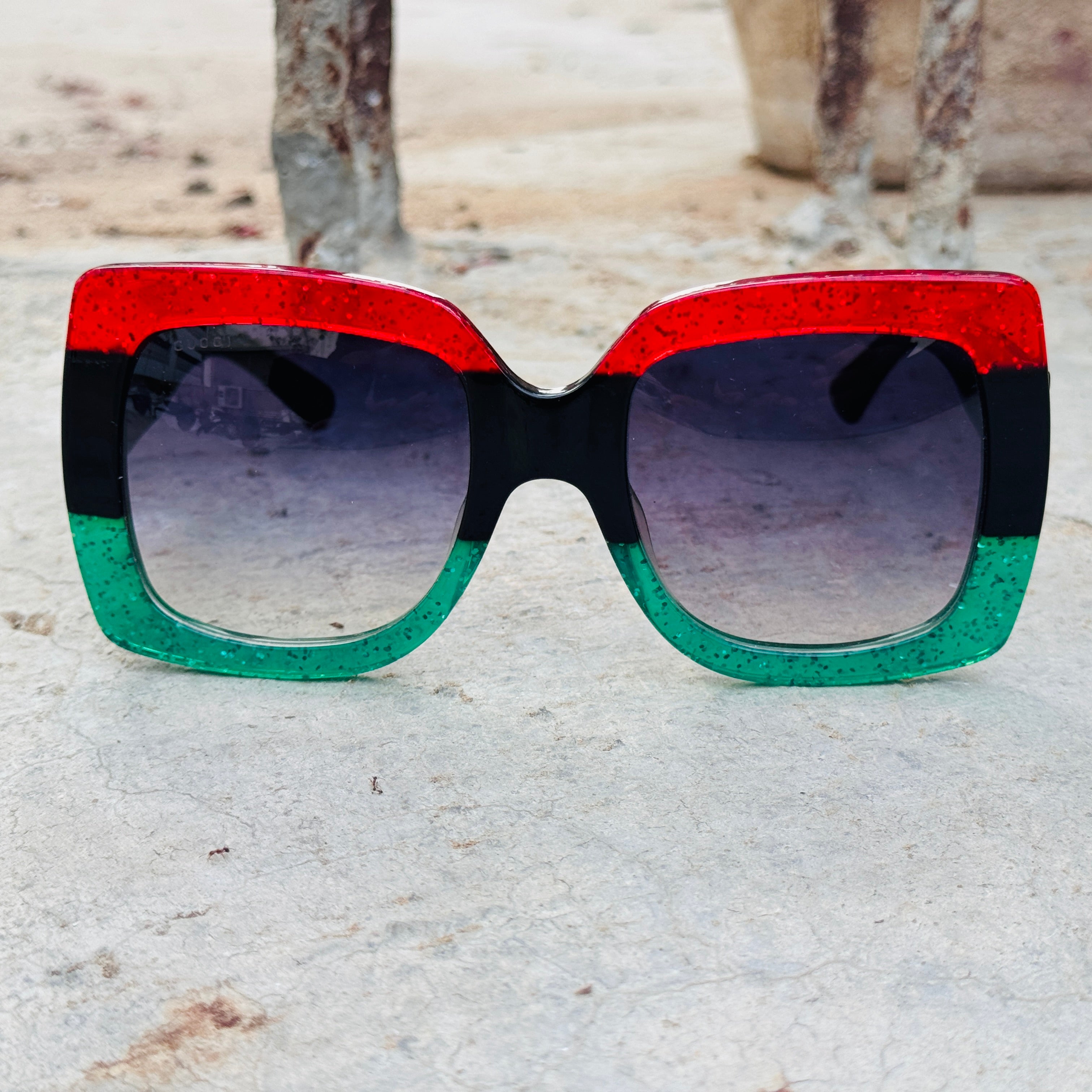 Gucci – 0083 - 55 – Multi - Acetate - Sunglasses – Ladies - Premium