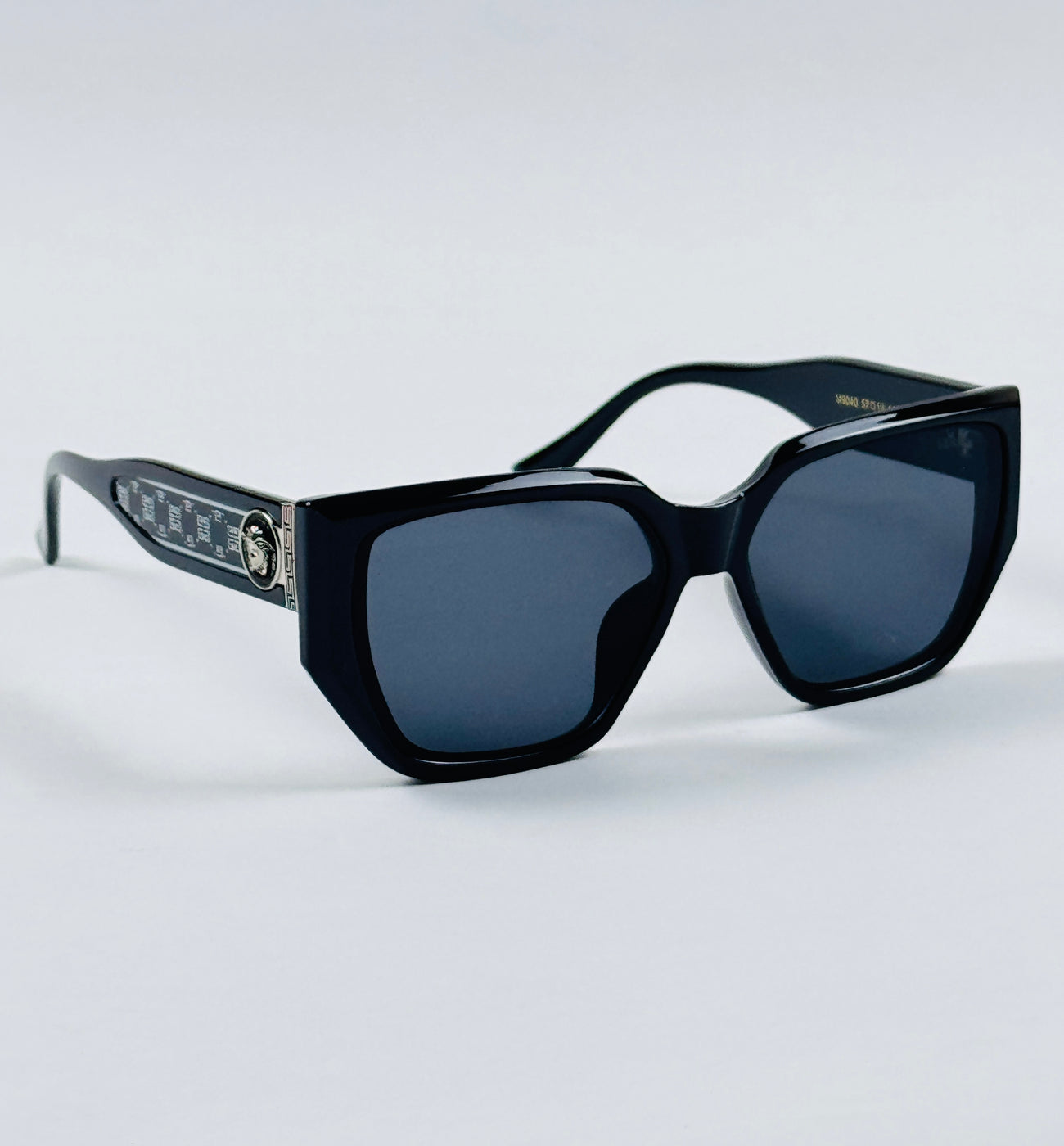 Versace - 9040 – 57 – Black – Acetate – Sunglasses – Ladies