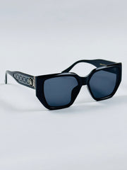 Versace - 9040 – 57 – Black – Acetate – Sunglasses – Ladies