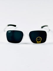 RayBan – 83103 – 56 – White Black –  Acetate- Sunglasses – Unisex (Glass Lens)