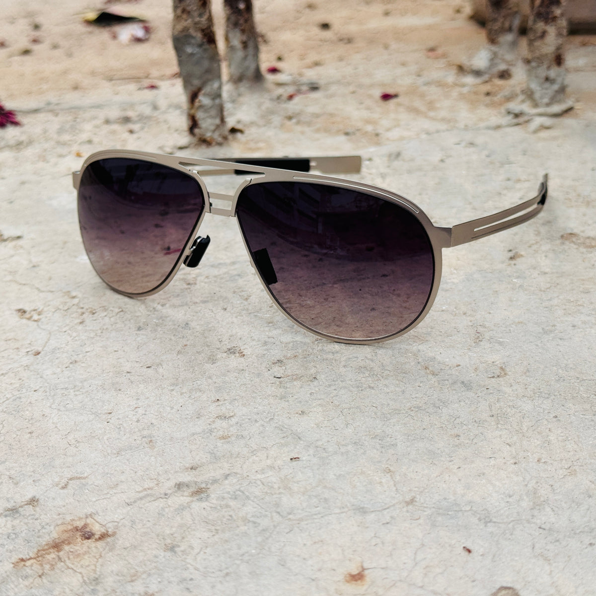 Porsche – 8605 - 63 – Silver - Metal - Sunglasses – Unisex - Premium