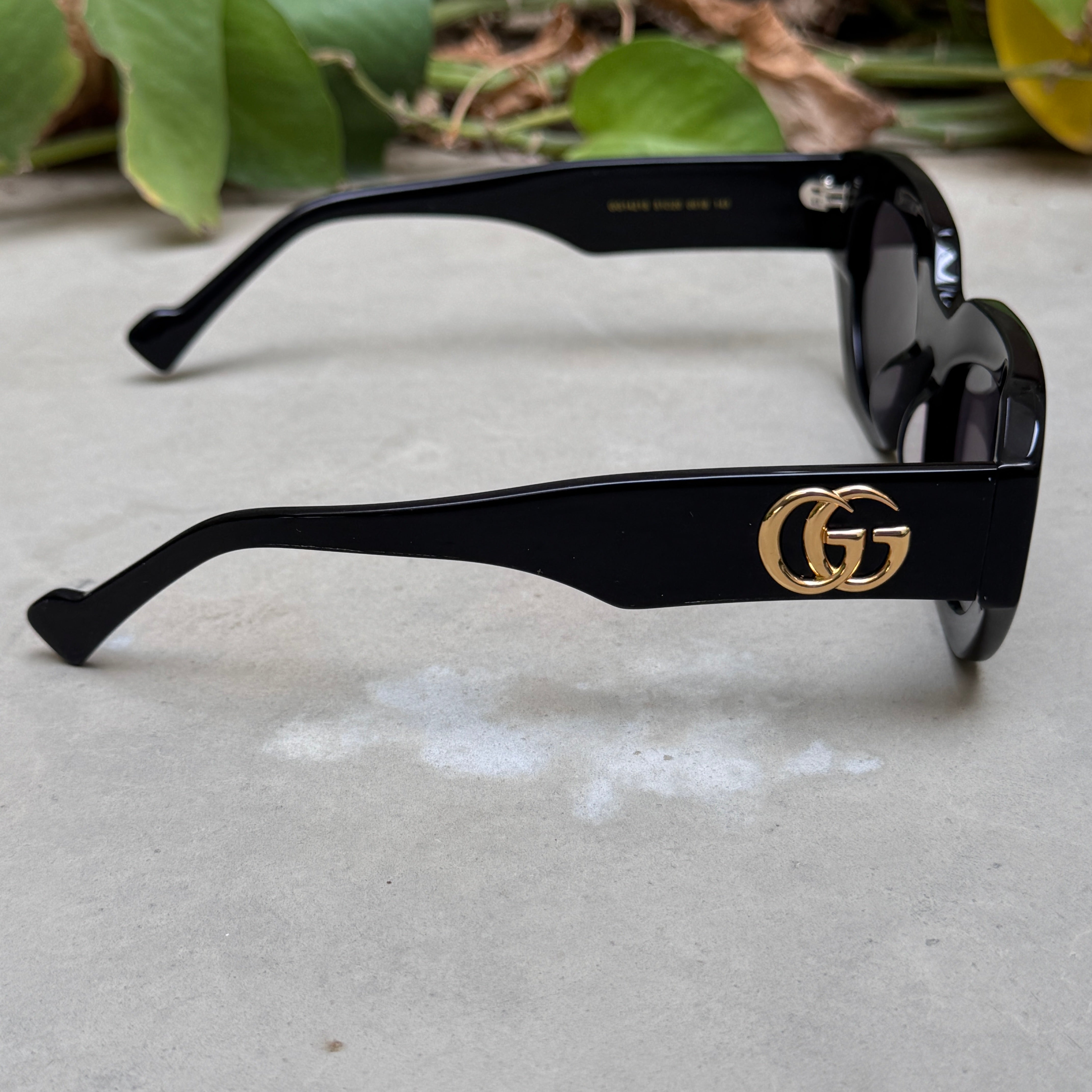 Gucci – 1421 - 51 – Black – Acetate - Sunglasses – Ladies - Premium