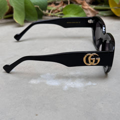 Gucci – 1421 - 51 – Black – Acetate - Sunglasses – Ladies - Premium