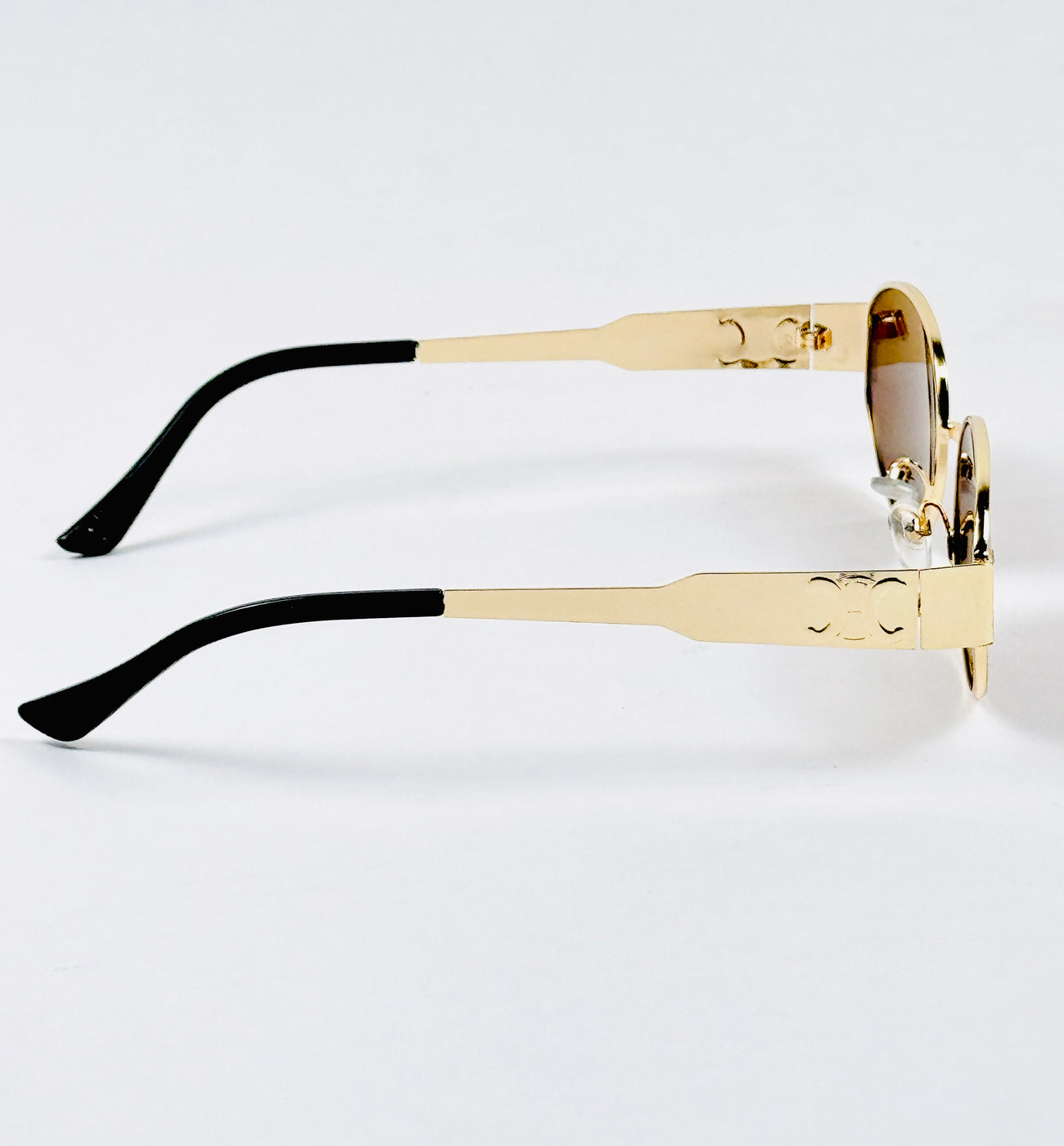 Celine – Triomphe - 55 – Golden Brown – Metal – Sunglasses - Unisex