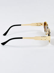 Celine – Triomphe - 55 – Golden Brown – Metal – Sunglasses - Unisex