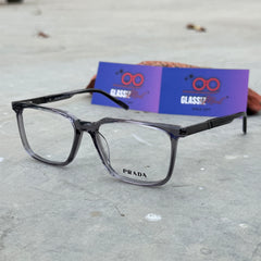 Prada – 1334 – 54 – Grey –  Acetate - Optics – Unisex - Premium
