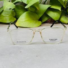 Tom Ford – A01 – 52 – Black Transparent –  Acetate - Optics – Unisex