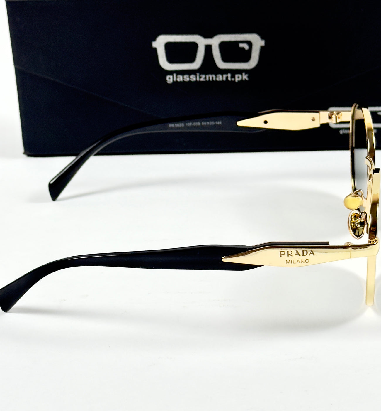 Prada – 56ZS – 54 – Golden Green – Metal – Sunglasses – Unisex