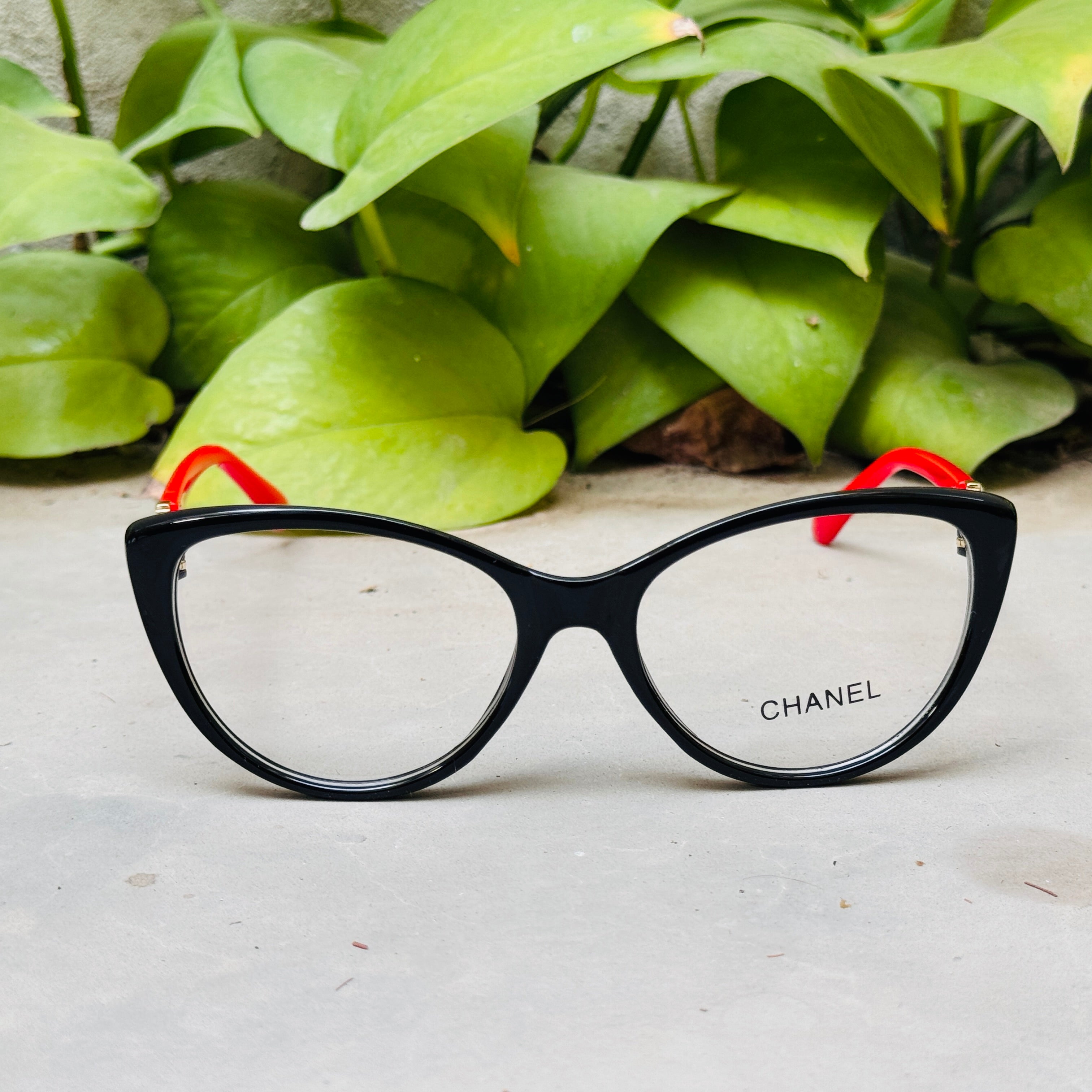 Chanel – 888 – 53 – Red Black –  Acetate - Optics – Ladies