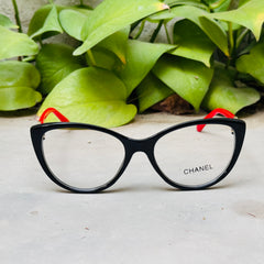Chanel – 888 – 53 – Red Black –  Acetate - Optics – Ladies