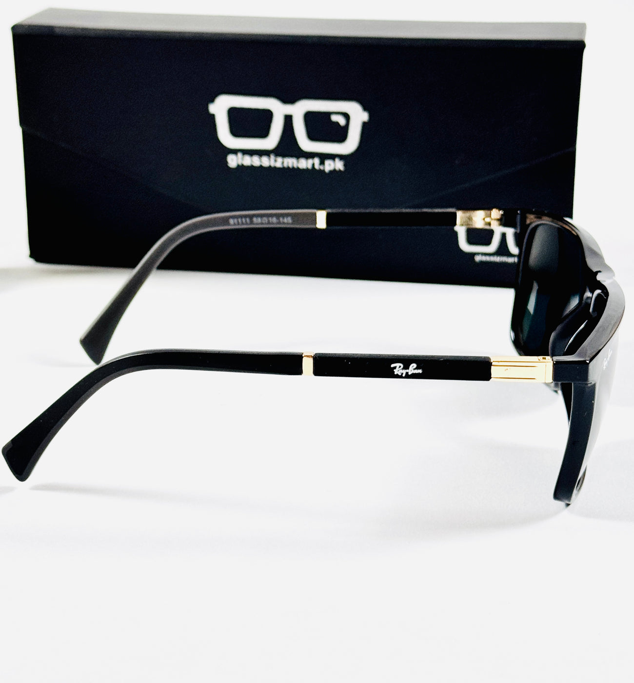 Rayban – 9111 – 58 – Black – Acetate – Sunglasses – Unisex