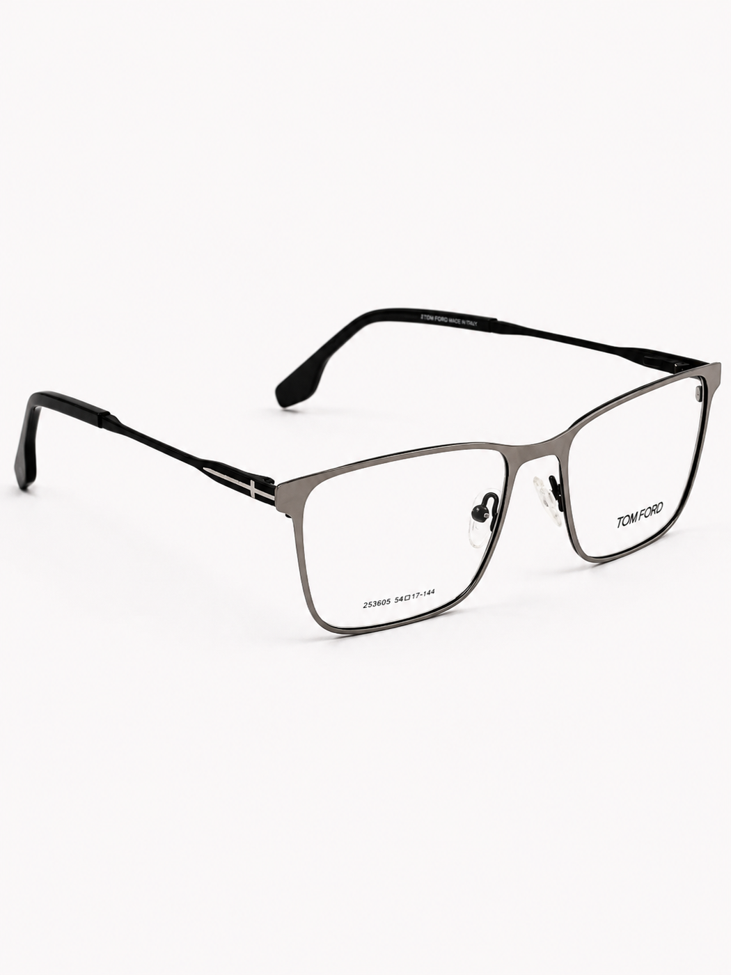 Tom Ford – 253605 – 54 - Silver Black – Metal – Optics - Unisex