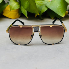 Dita – 2087 - 64 –  Golden Brown - Metal - Sunglasses – Unisex - Premium