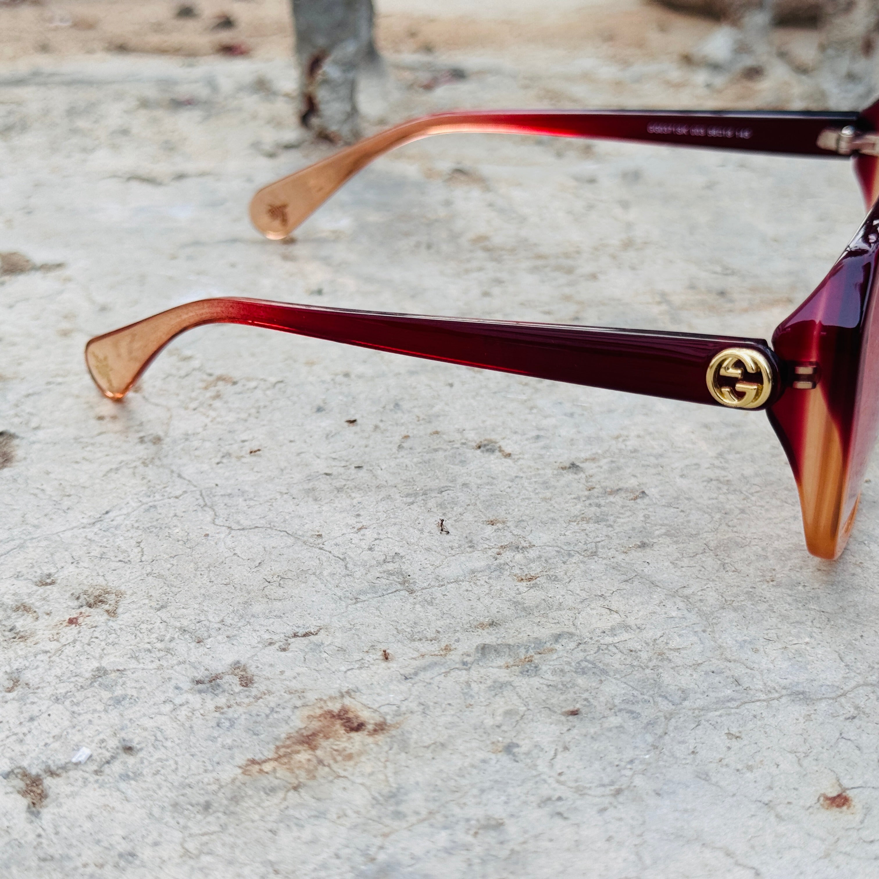 Gucci – 002 - 56 – Pink - Acetate - Sunglasses – Ladies - Premium