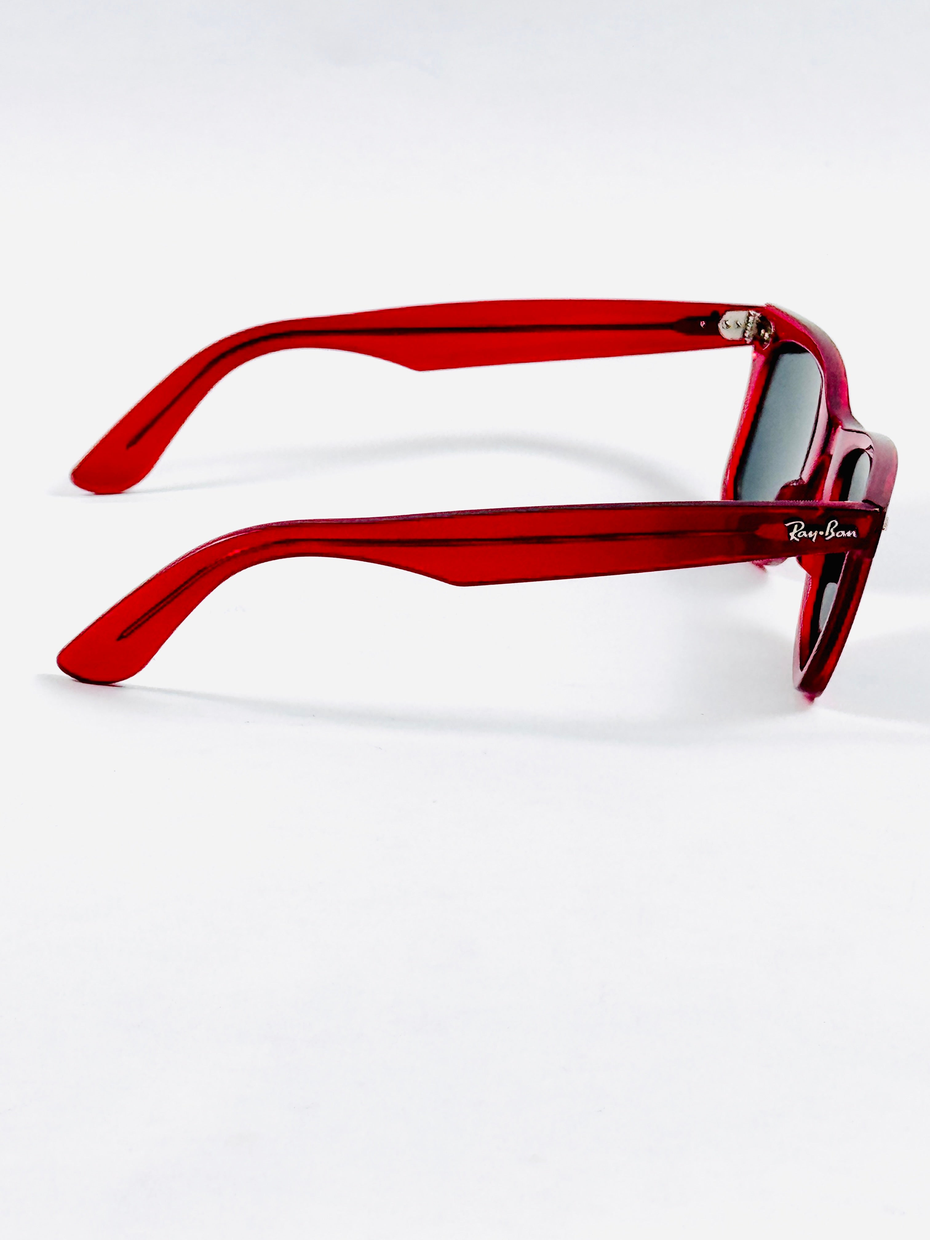 RayBan – 2140 – 50 – Red Black –  Acetate- Sunglasses – Unisex - Premium