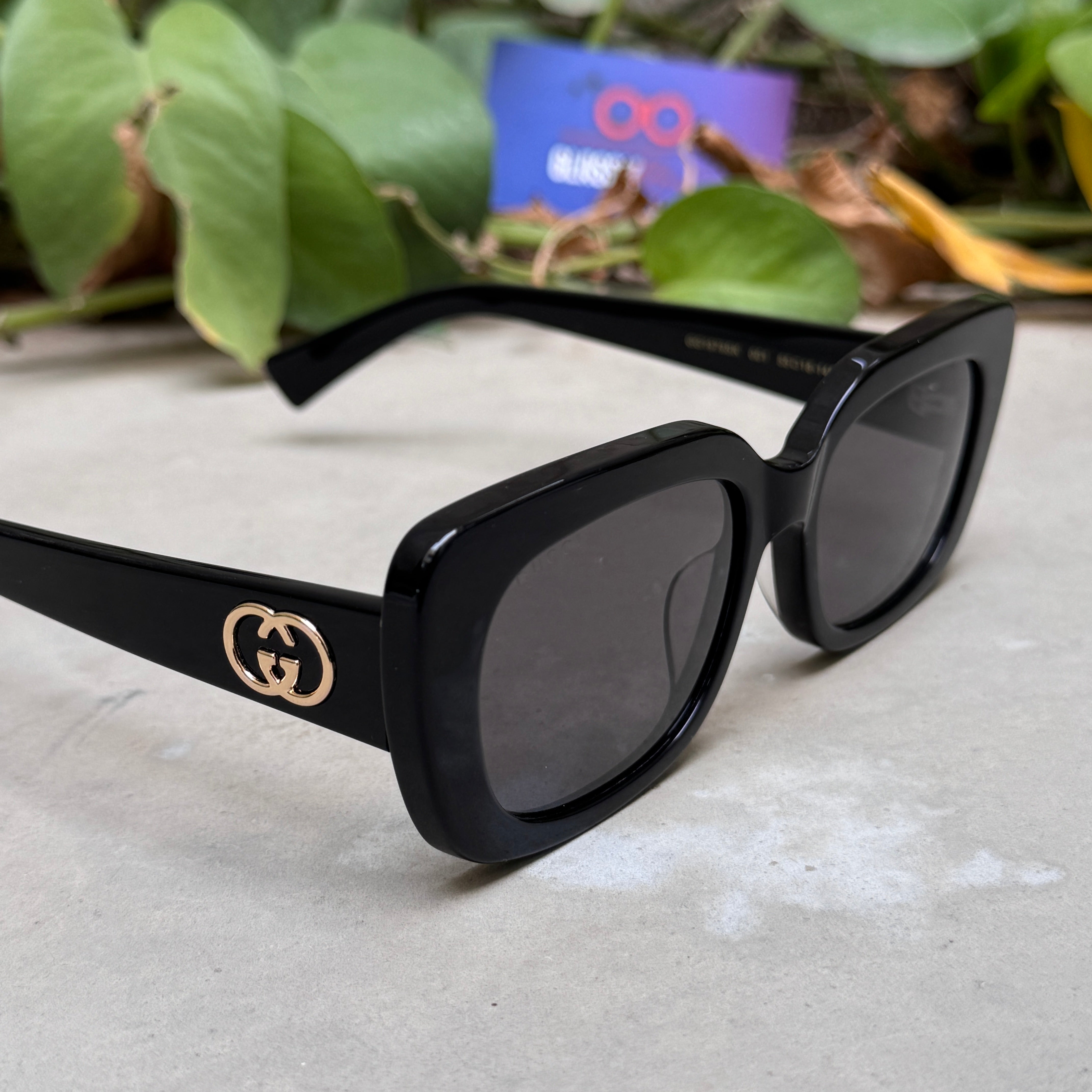 Gucci – 1979 - 55 - Black – Acetate - Sunglasses – Ladies - Premium