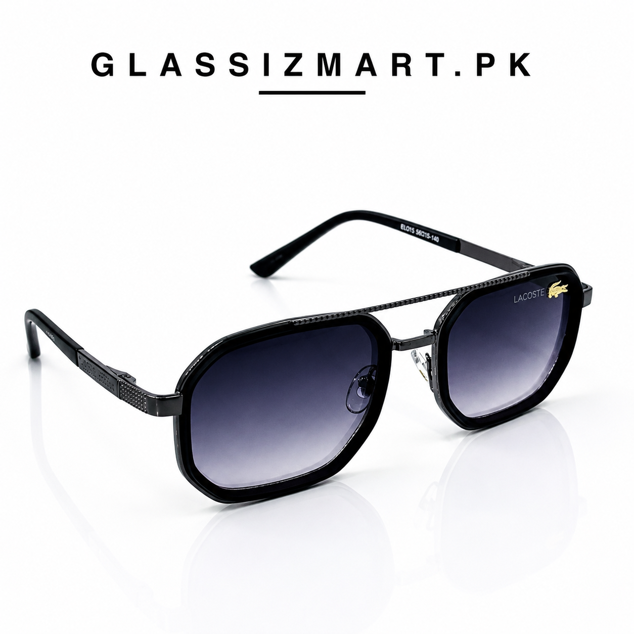 Lacoste – 9005 – 58 – Grey Gradient – Metal – Sunglasses – Unisex