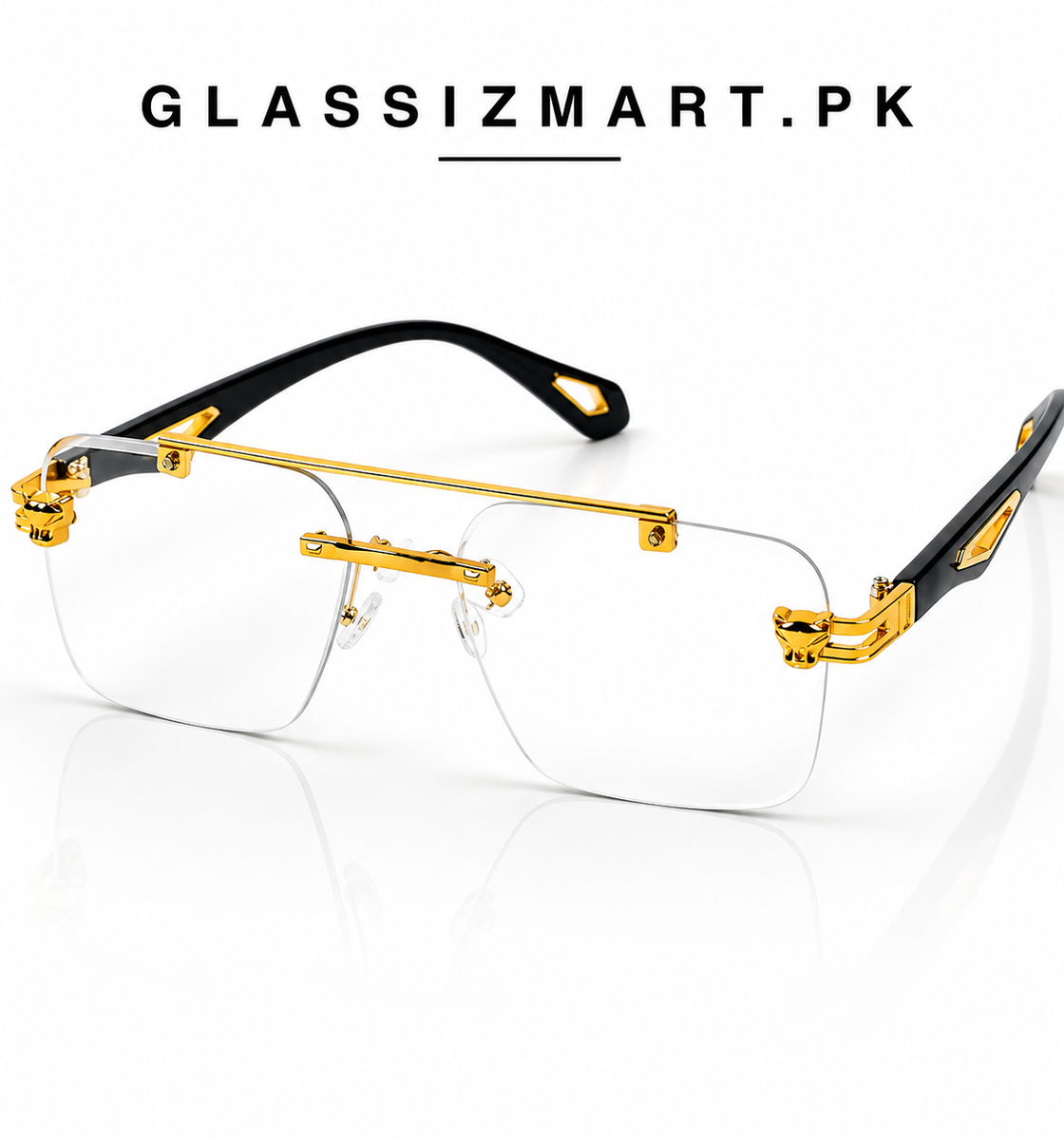 Rimless – 2342 – 53 – Golden –  Metal - Optics – Unisex (Transition)