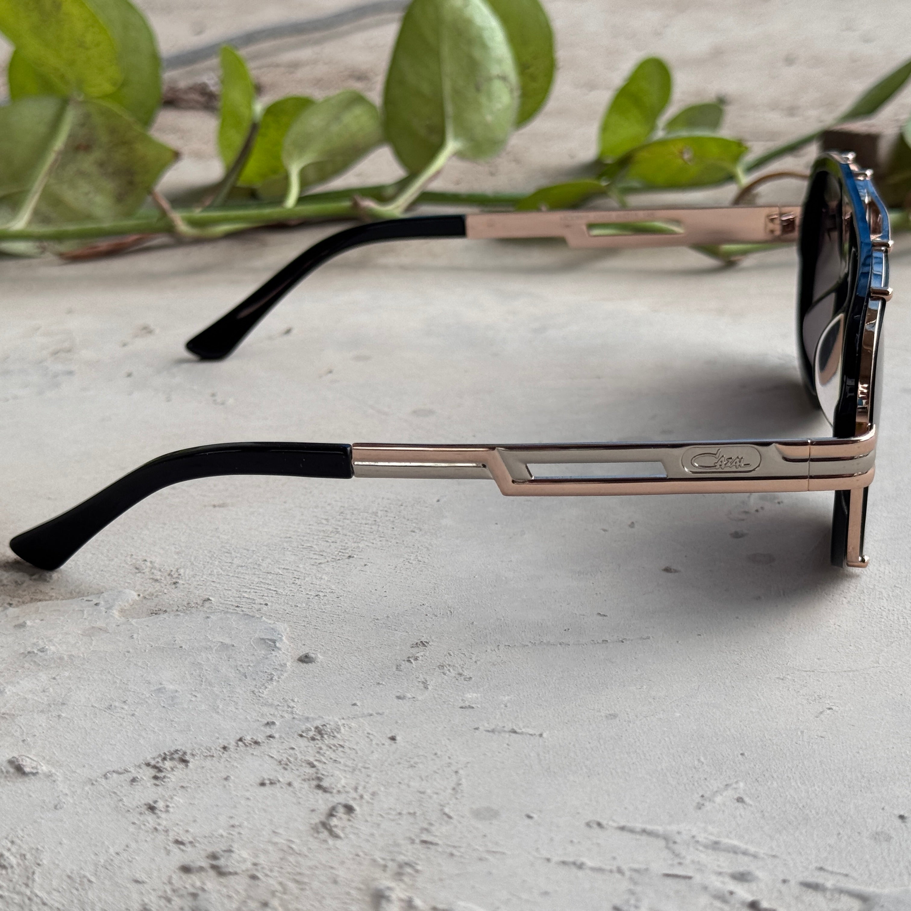 Cazal – 665 - 60 – Golden Black - Metal - Sunglasses – Unisex - Premium