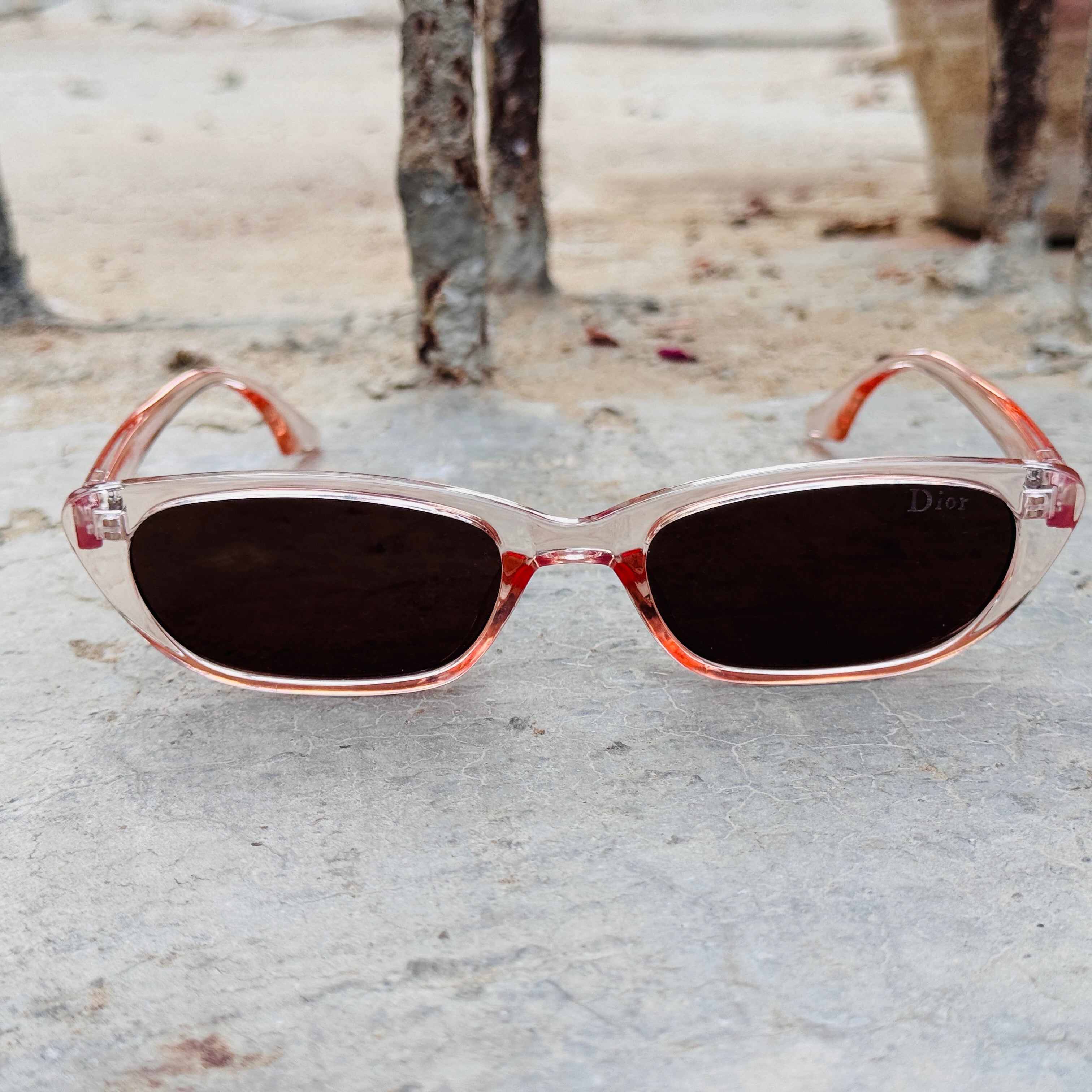Dior – 570 - 53 – Transparent – Acetate – Sunglasses - Ladies