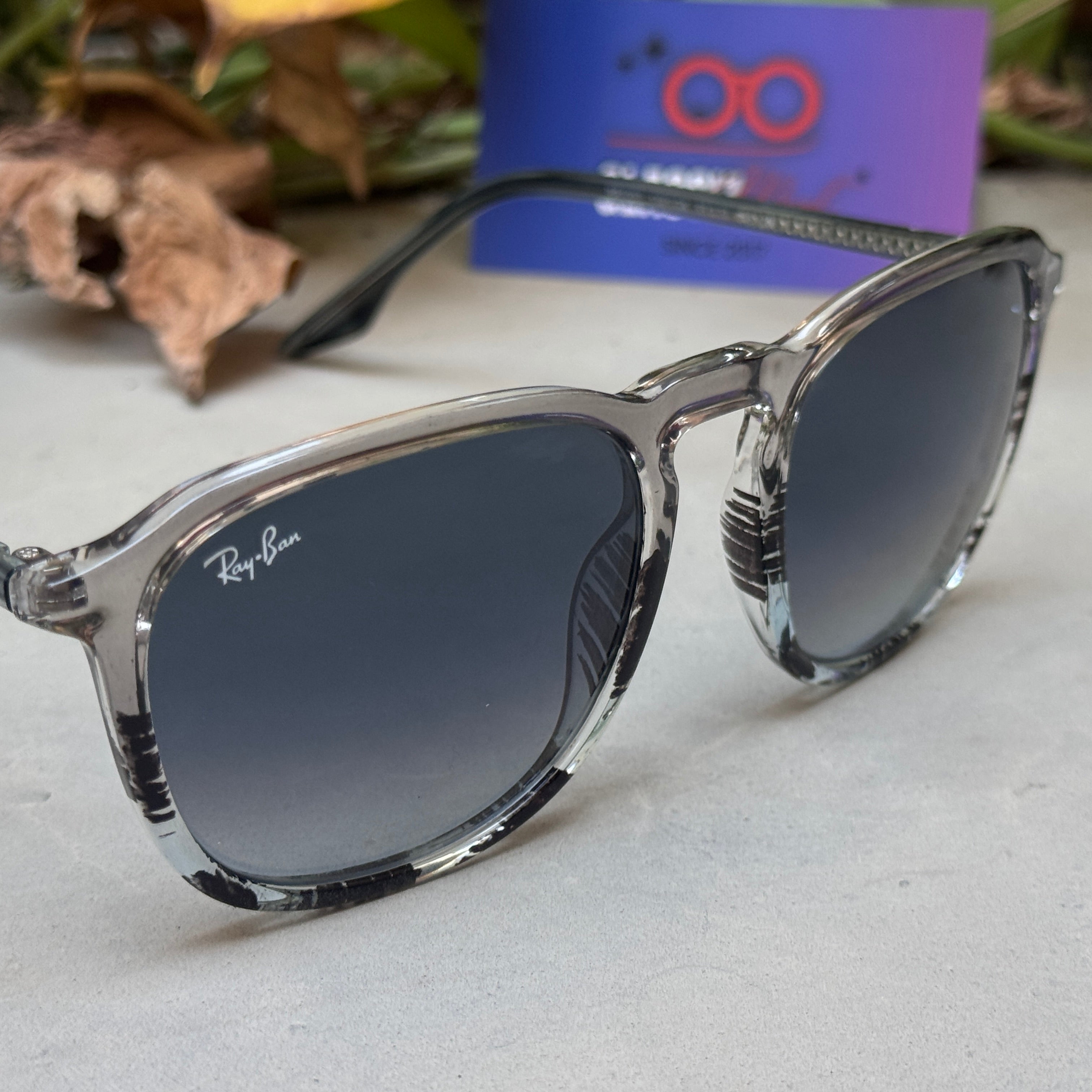 RayBan – 2203 – 55 – Grey –  Acetate- Sunglasses – Unisex - Premium