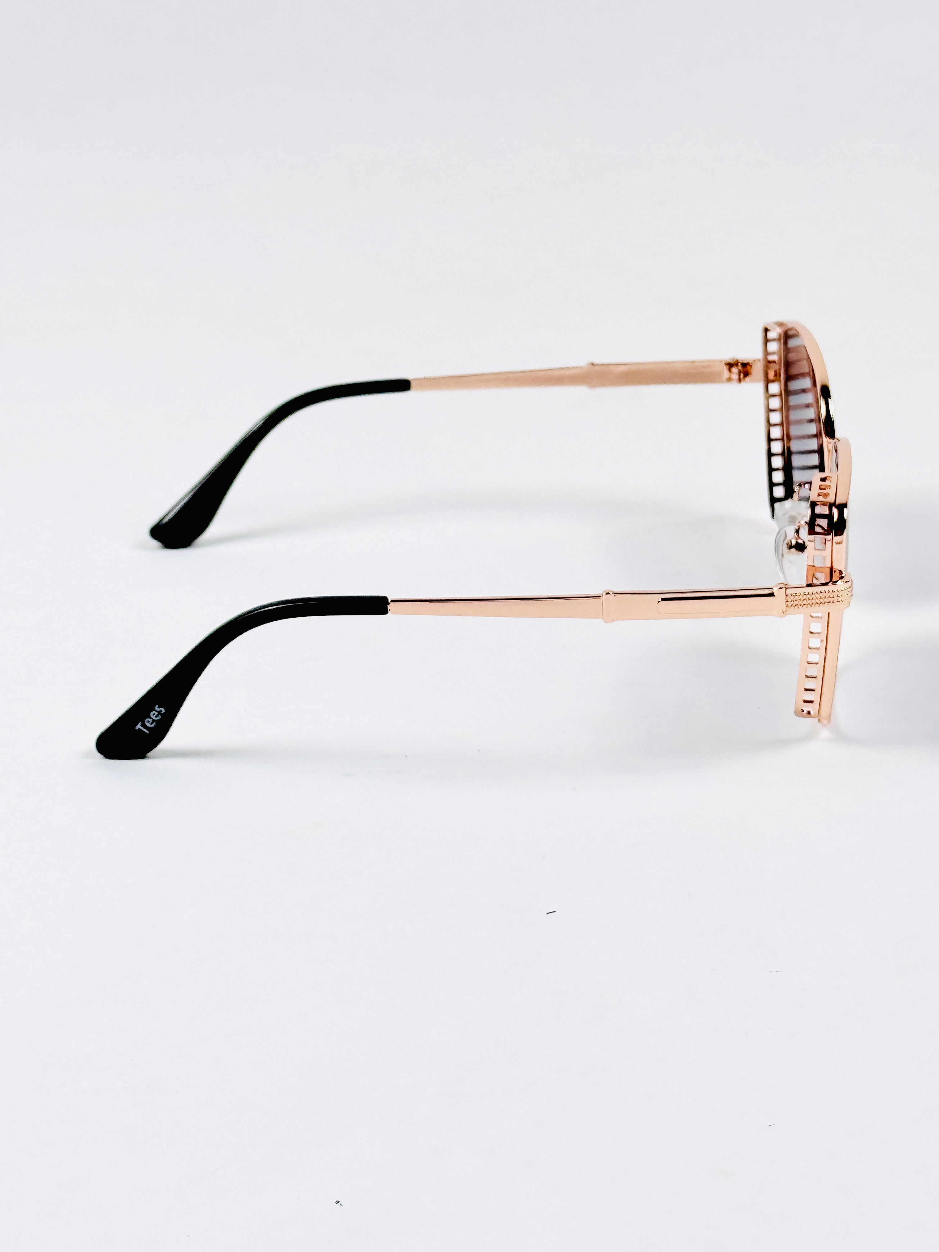 Tees – 2058 – 53 – Rose Gold – Metal – Sunglasses – Ladies