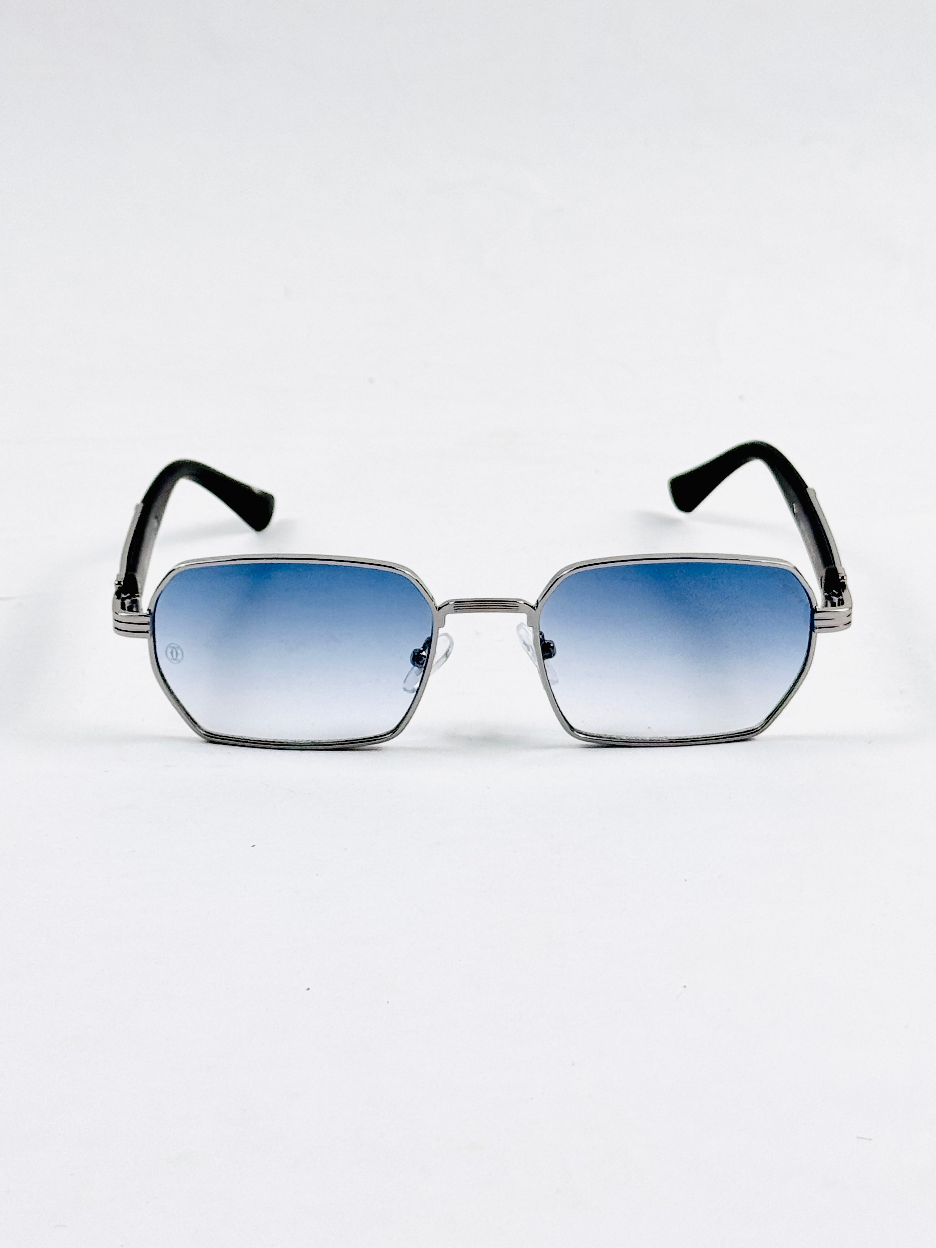 Cartier – 23670 – 55 – Silver Blue – Metal – Sunglasses – Unisex