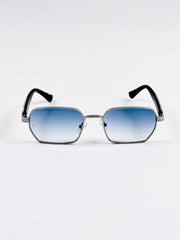 Cartier – 23670 – 55 – Silver Blue – Metal – Sunglasses – Unisex