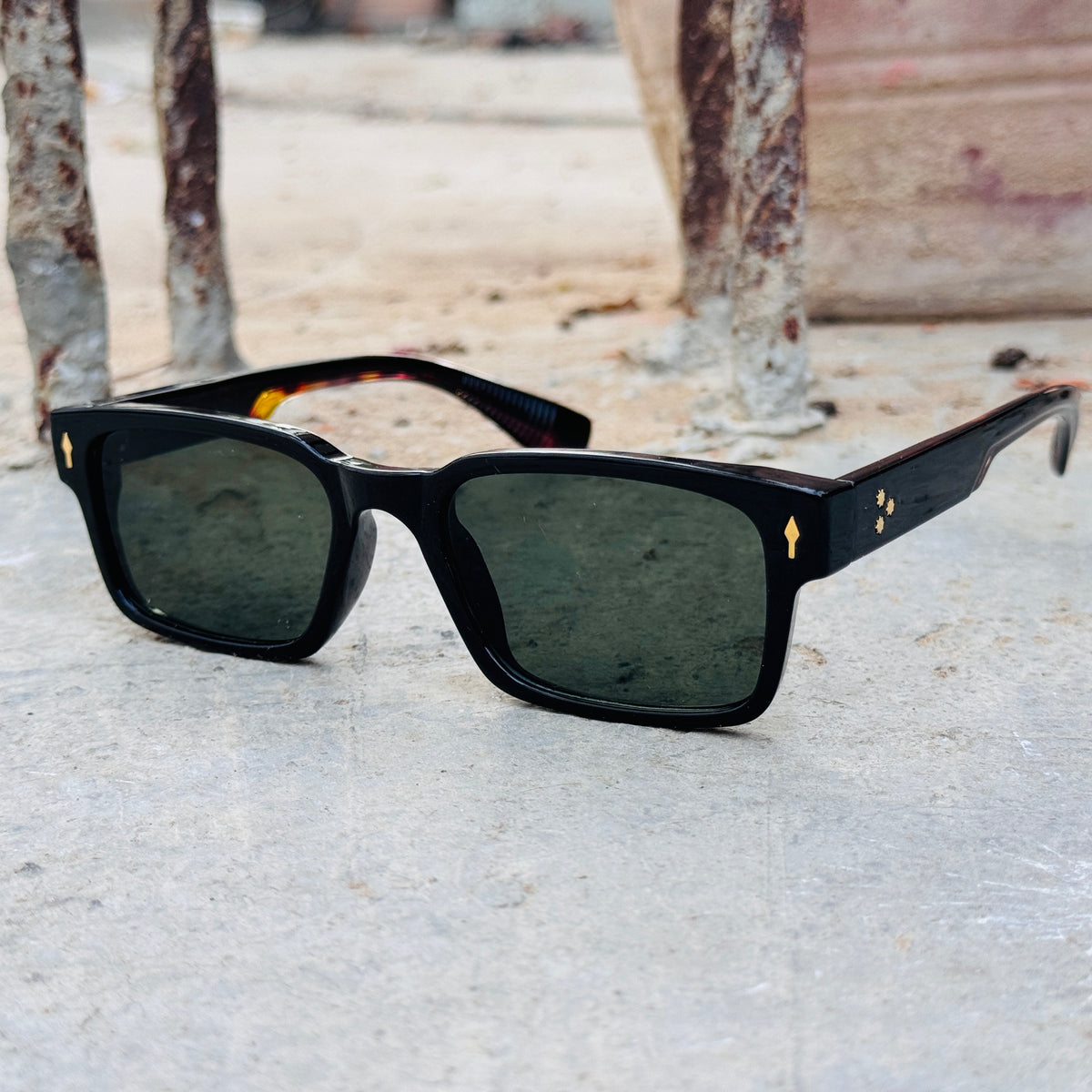 Moscot – 6041 – 53 - Black Green – Acetate  – Sunglasses - Unisex