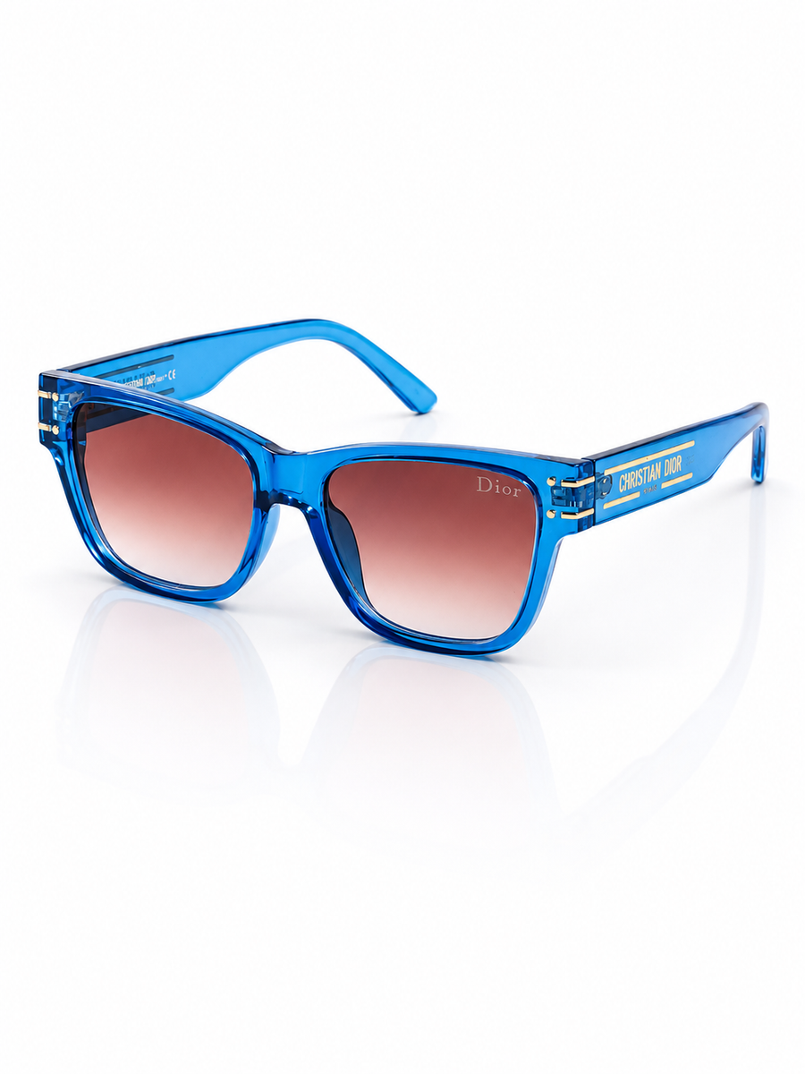 Dior - D31 – 56 – Blue Brown – Acetate – Sunglasses – Unisex