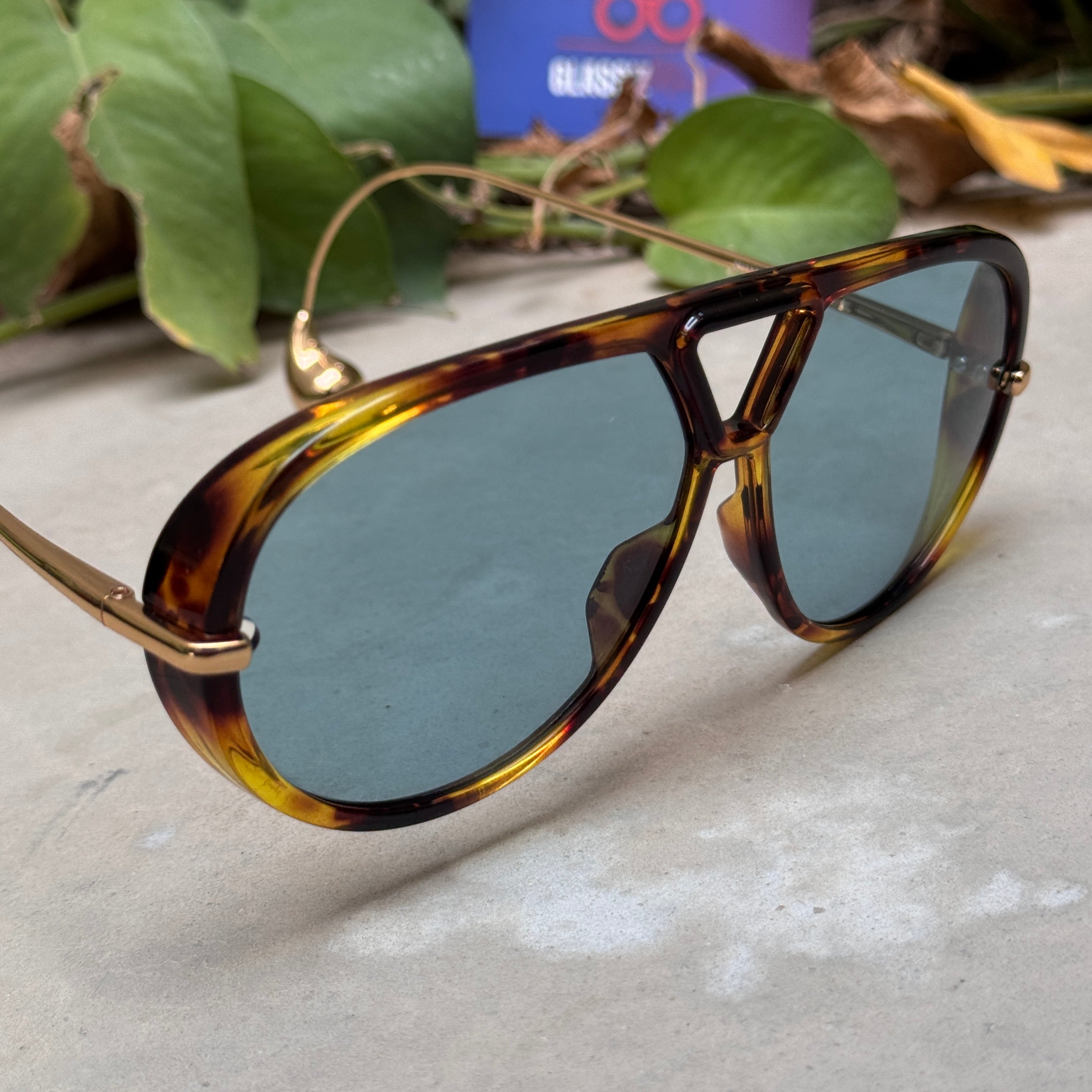 Bottega Veneta – 1273 - 63 – Tortoise Blue – Metal - Sunglasses – Unisex - Premium