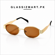 Celine – Triomphe - 55 – Golden Brown – Metal – Sunglasses - Unisex
